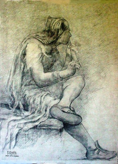 Studio di figura per la decorazione dell